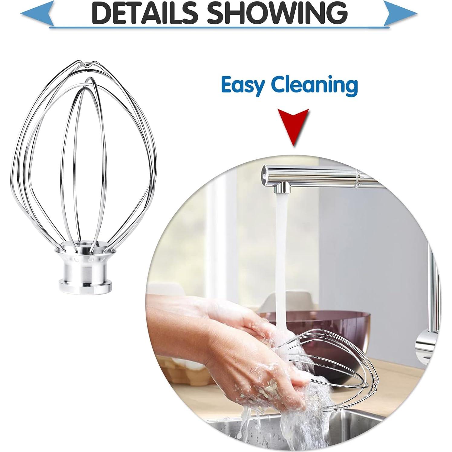 Batidor de 6 Cables Moloudan para KitchenAid 3.5 Qt K35WWA