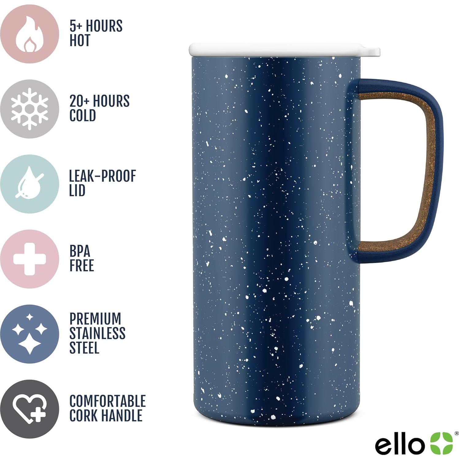 Taza de Viaje Ello Campy 532ml Acero Inoxidable Aislada