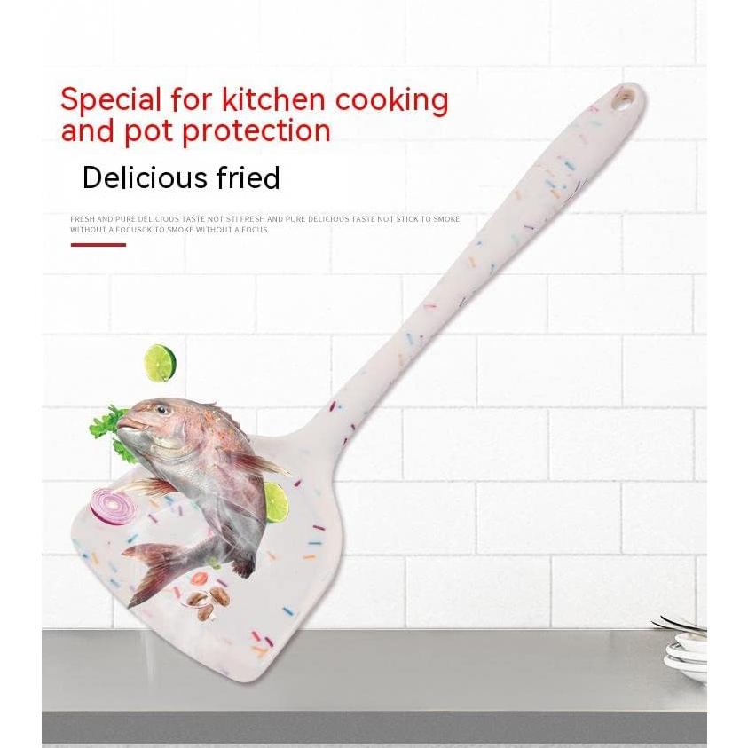 Juego de Utensilios de Cocina de Silicona 6 Piezas Mocrcrel Negro