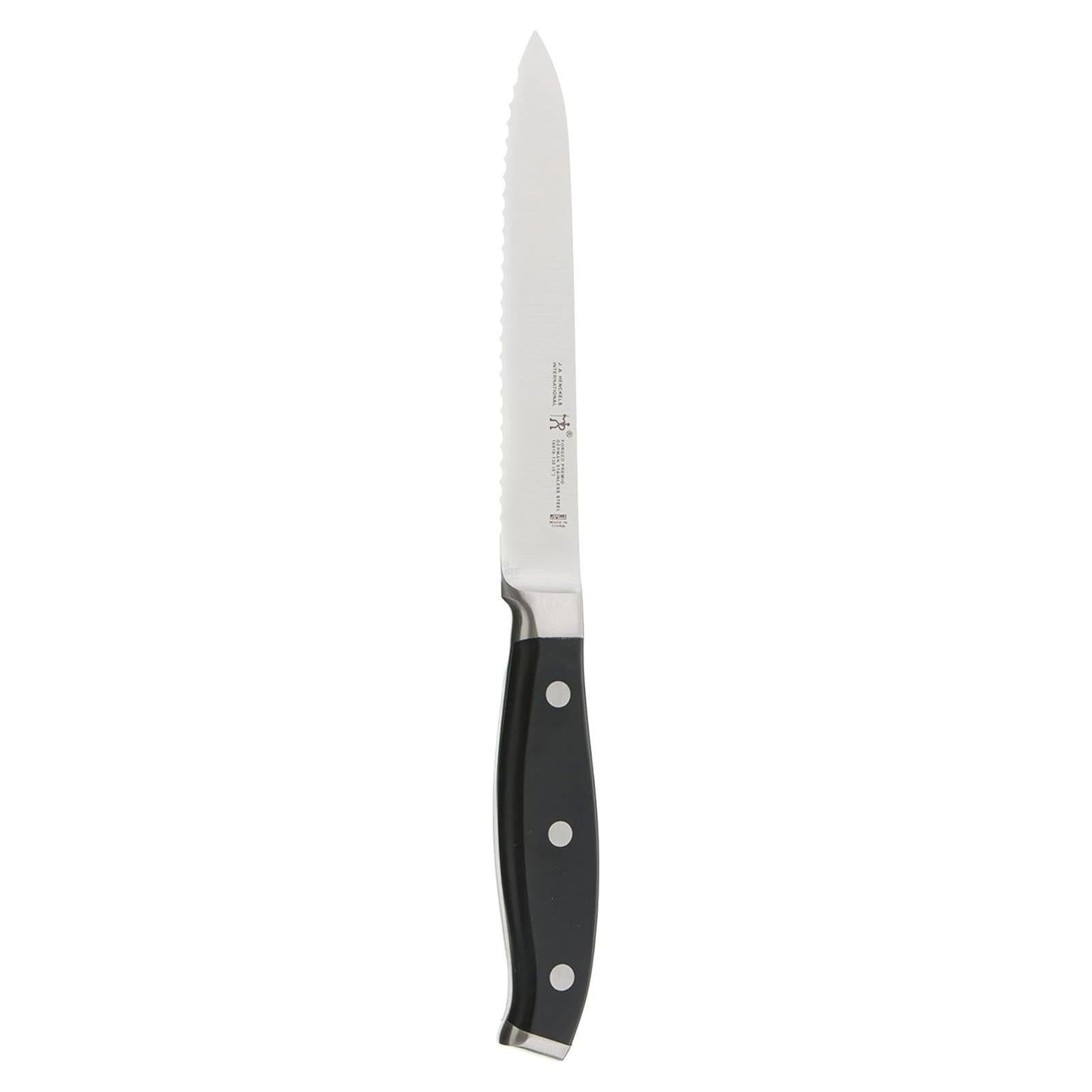 Cuchillo Utilitario Serrado Forjado Henckels 12.7 cm Acero Inoxidable