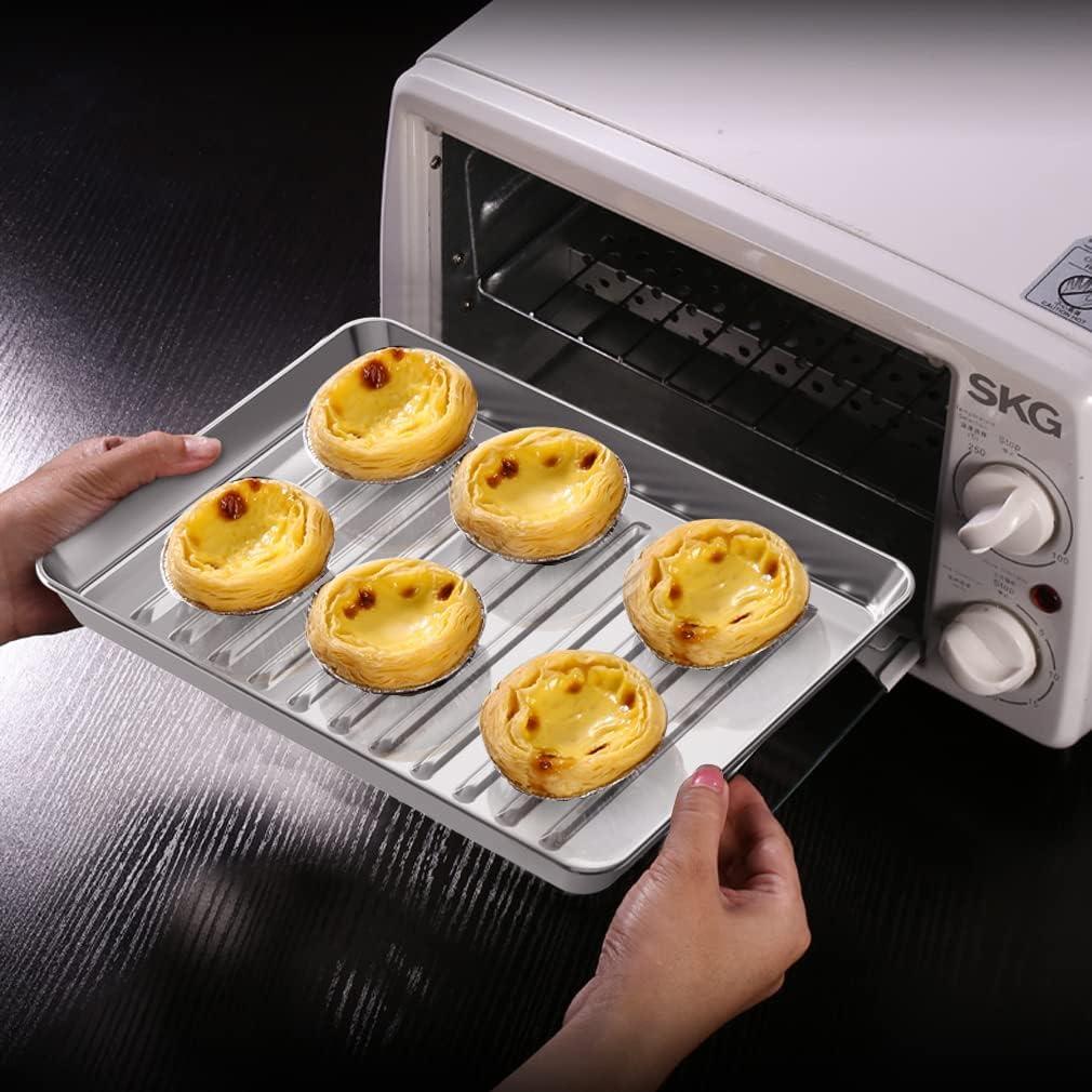 Juego de Bandejas para Hornear Rottay 4 Piezas Acero Inoxidable