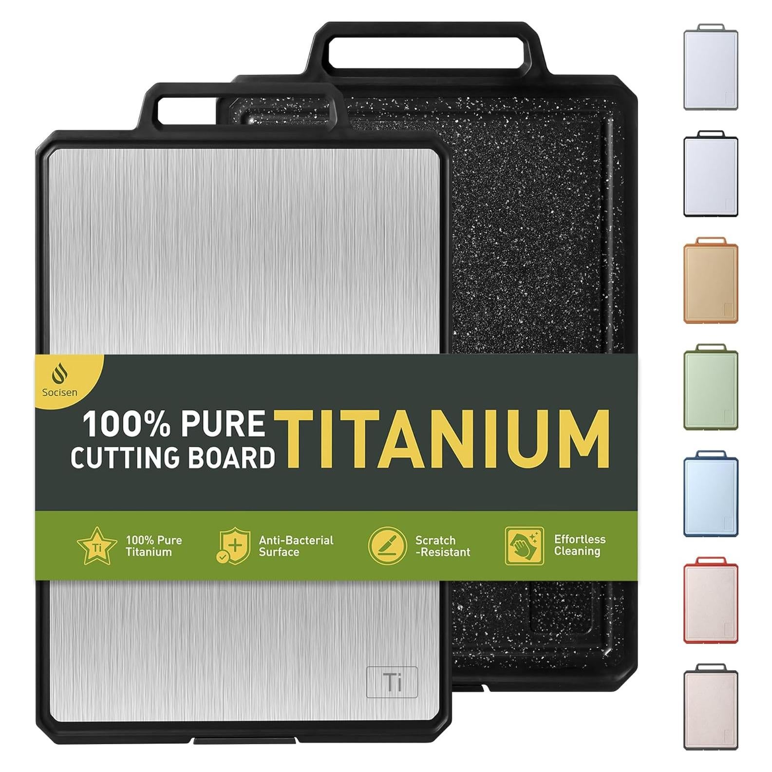 Tabla de Cortar de Titanio Socisen 43.4x27.4cm Doble Cara