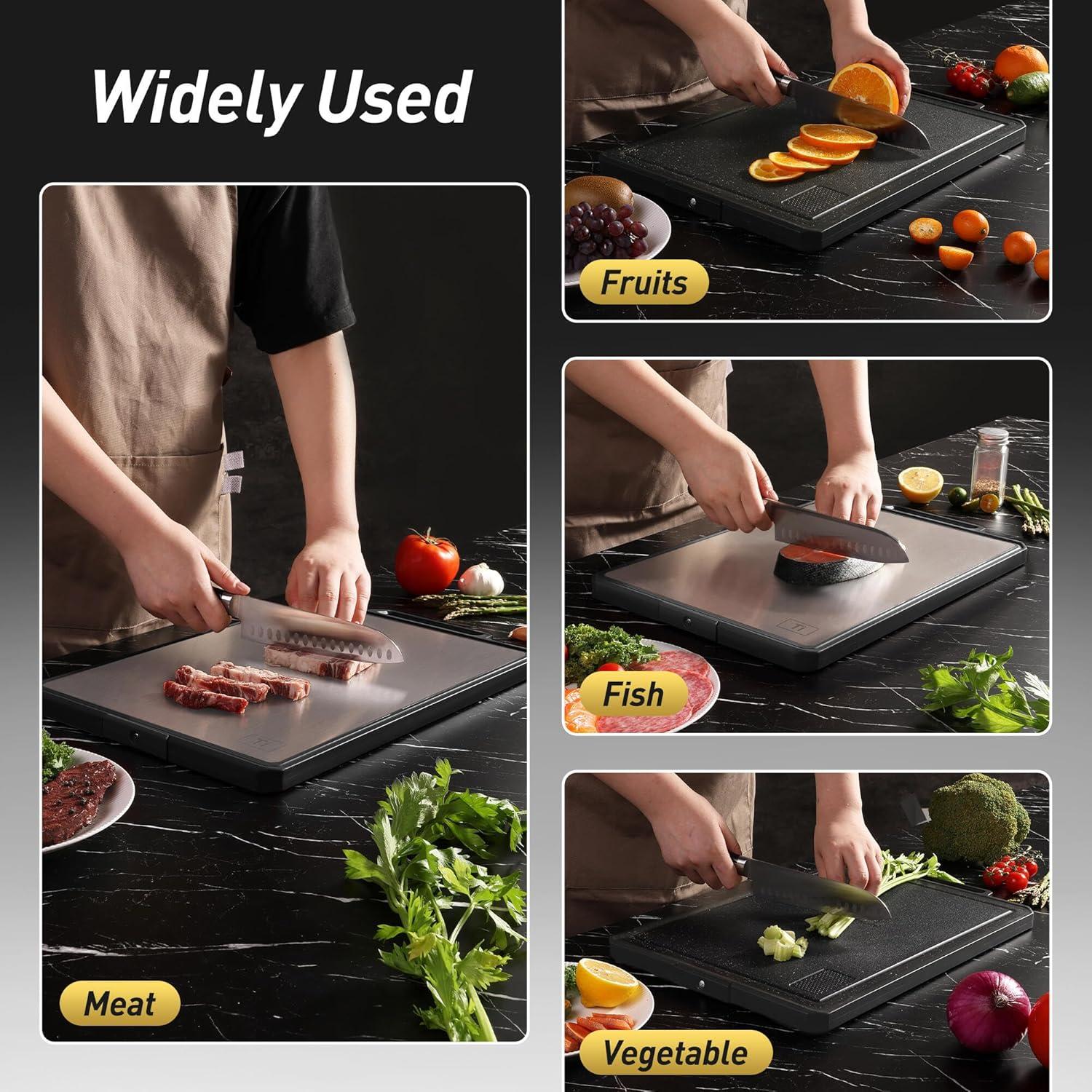 Tabla de Cortar de Titanio Socisen 43.4x27.4cm Doble Cara