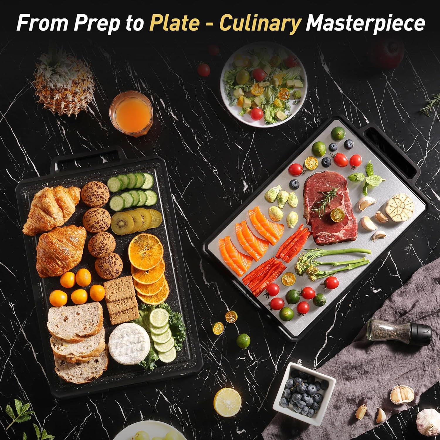 Tabla de Cortar de Titanio Socisen 43.4x27.4cm Doble Cara