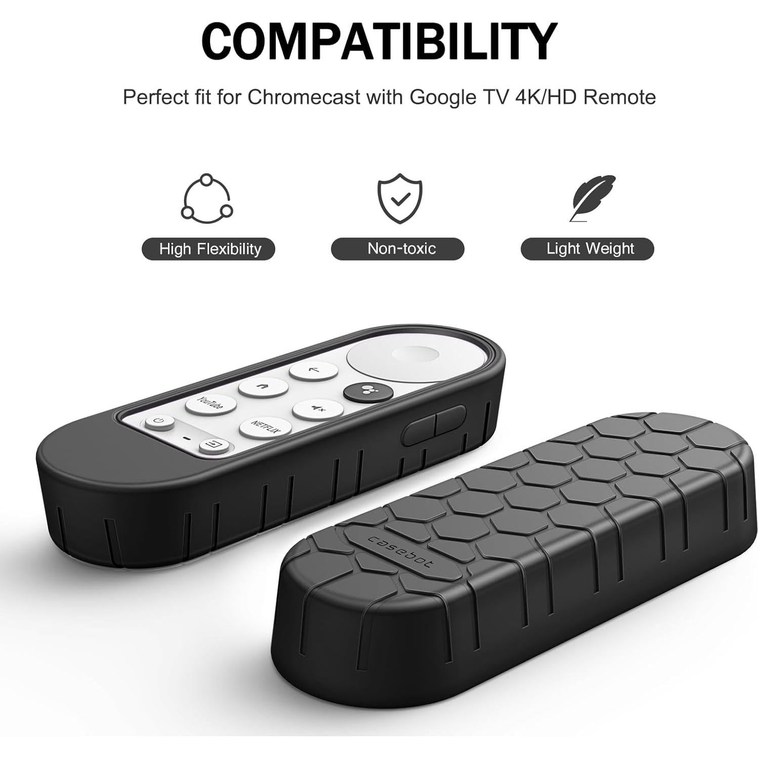 Funda Protectora Fintie para Control Remoto Chromecast Negro