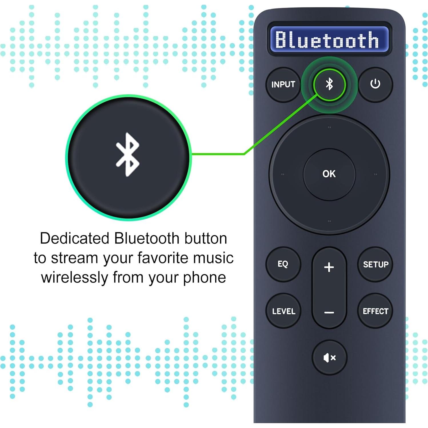Control Remoto Reemplazo Retroiluminado Vizio D51-H 5.1