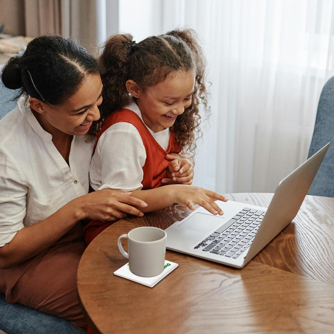 Juego de 4 Posavasos de Cerámica 3dRose - Dinosaurios