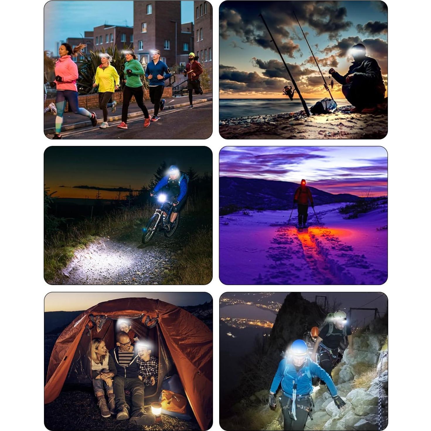 Linterna Frontal Recargable CANKROO CKHL01 350 Lúmenes IPX4