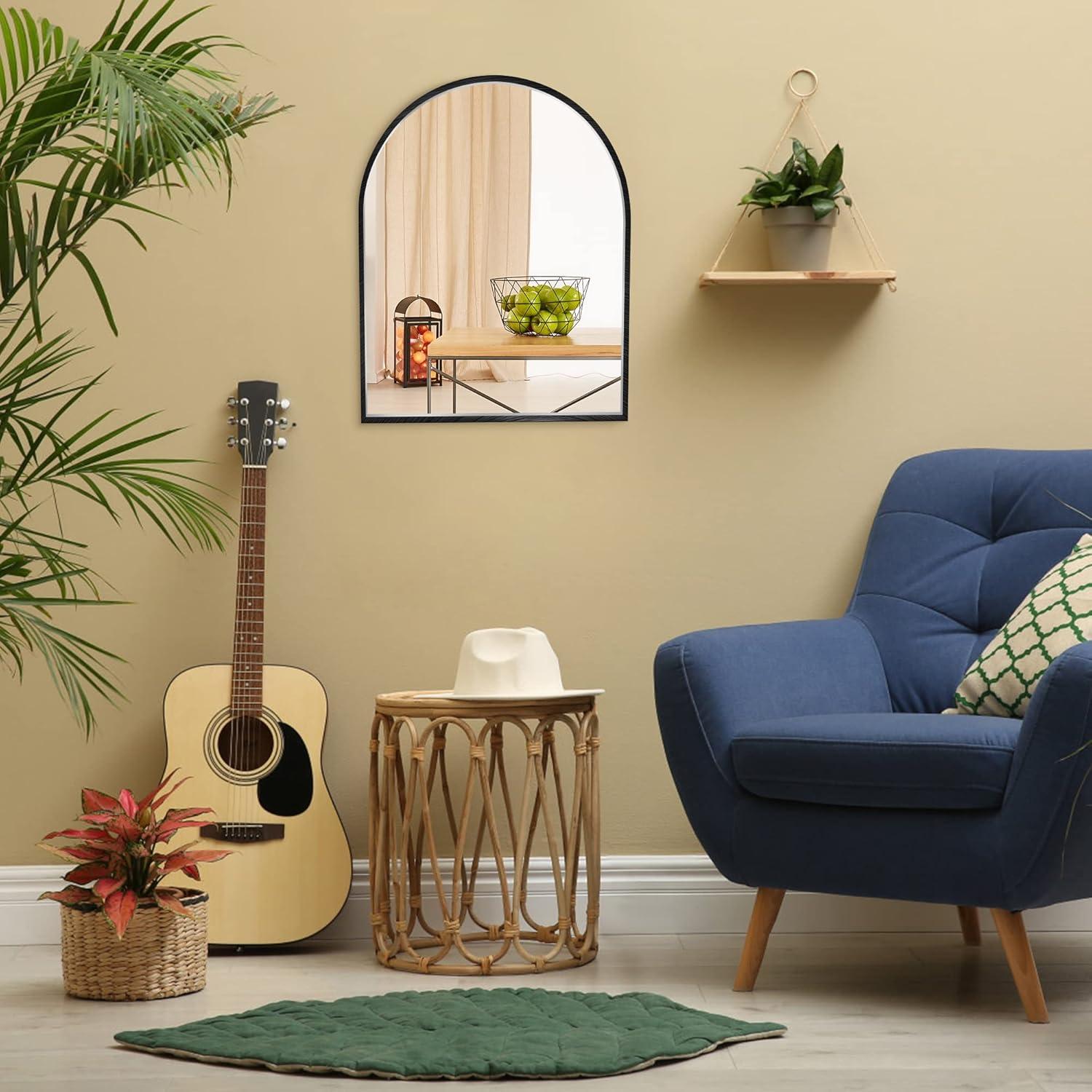 Espejo Arqueado Negro MYlovelylands 25.4x33 cm Decorativo