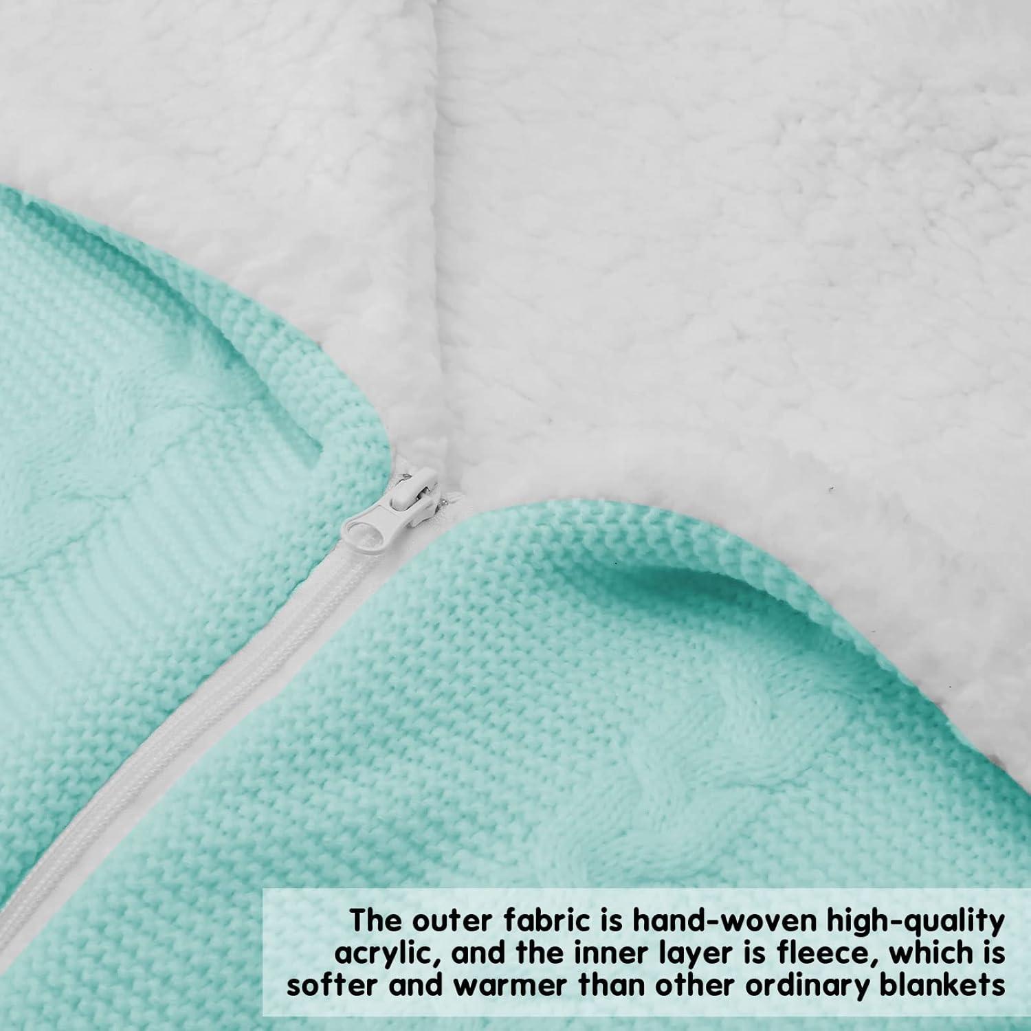 Manta de Envolver para Bebé Lekad Verde 75x75cm Transpirable