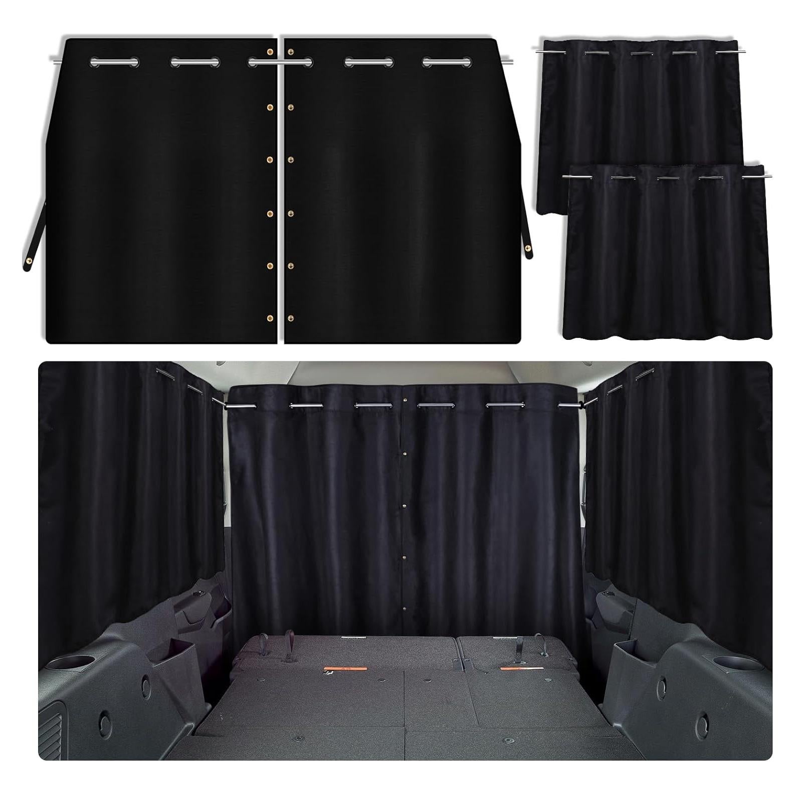 Conjunto de 3 Cortinas Opacas para Ventanas de Auto ZATOOTO