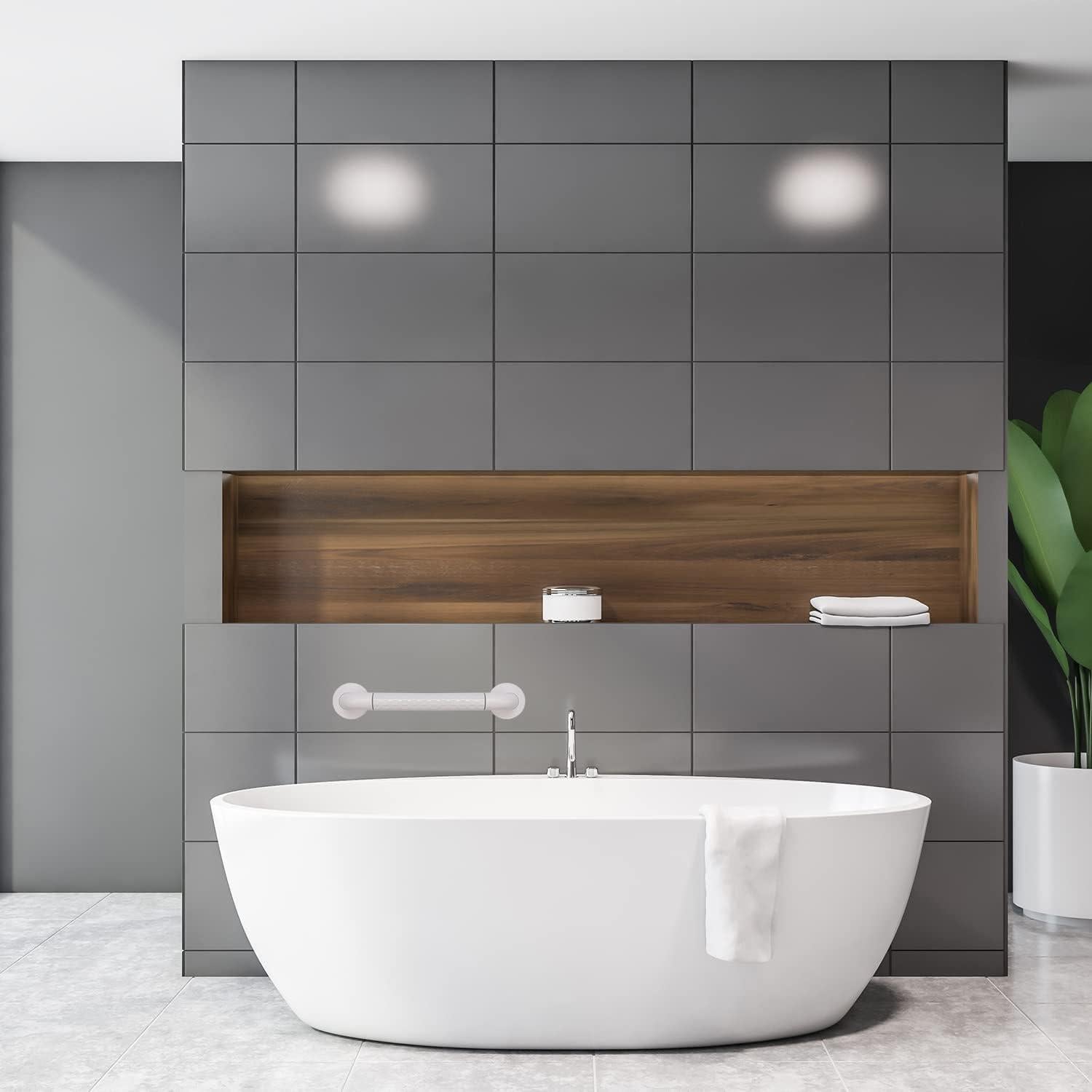 Barras de Agarre SupreGear 30.48 cm Antideslizantes Acero Inoxidable