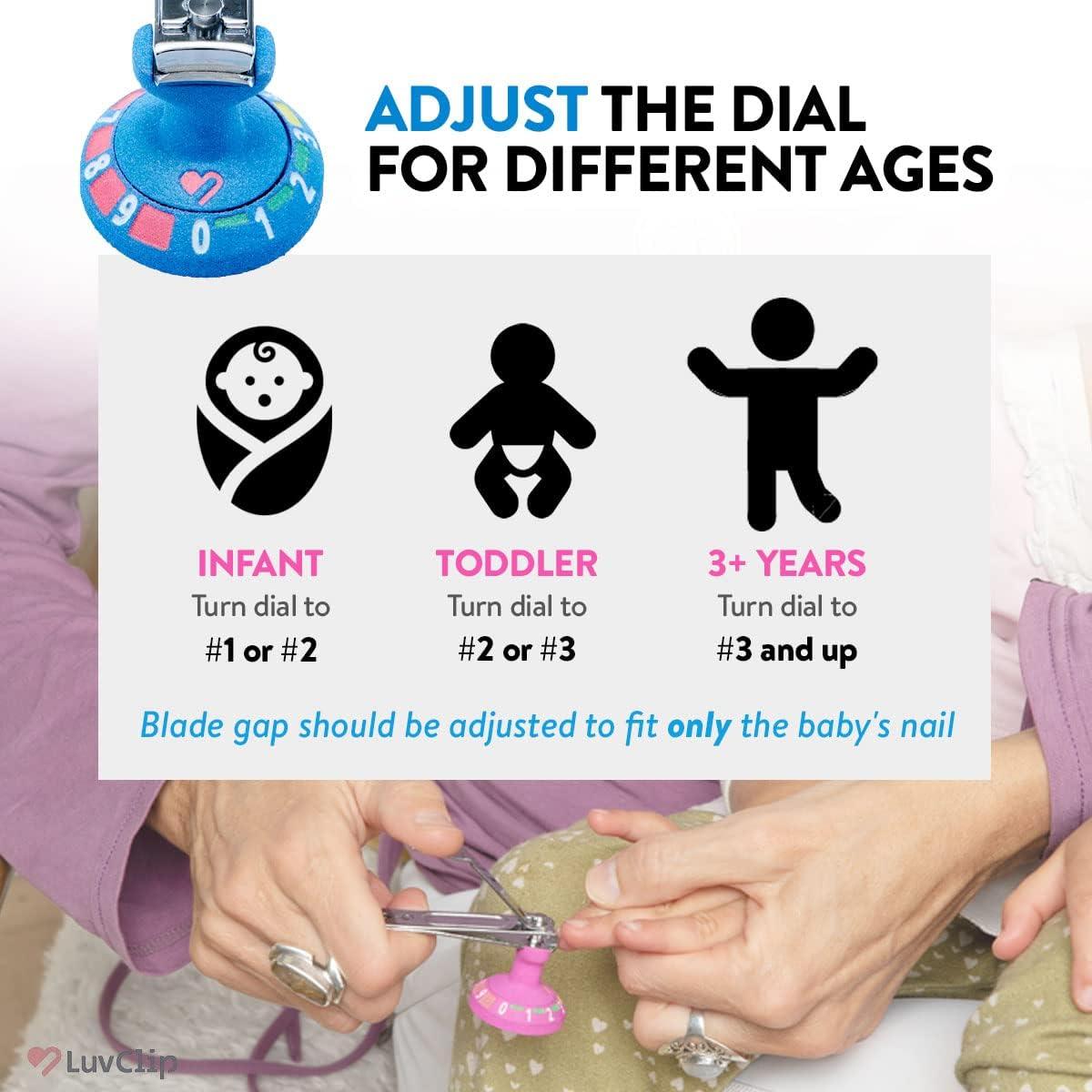 Cortauñas Ajustable LuvClip para Bebés - Seguro y Eficaz