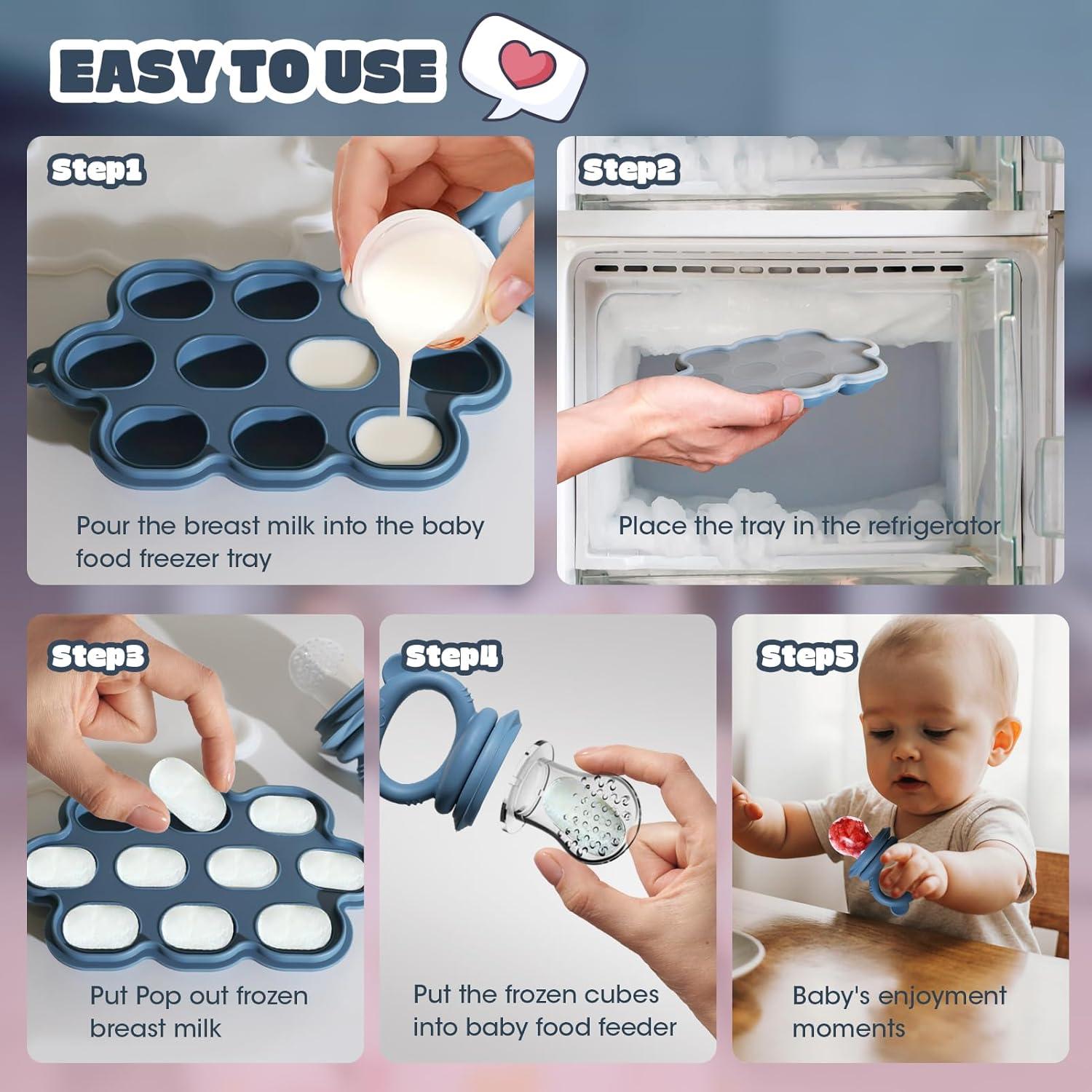 Juego de Alimentador de Frutas y Moldes Catvegue - Silicona