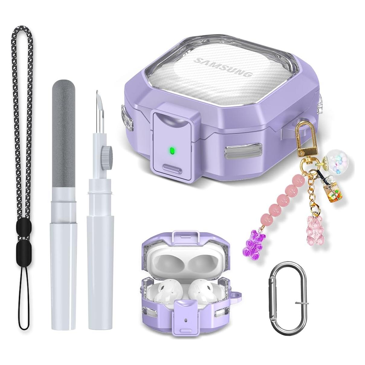 Funda de bloqueo para Galaxy Buds AIBEAMER - Color Púrpura