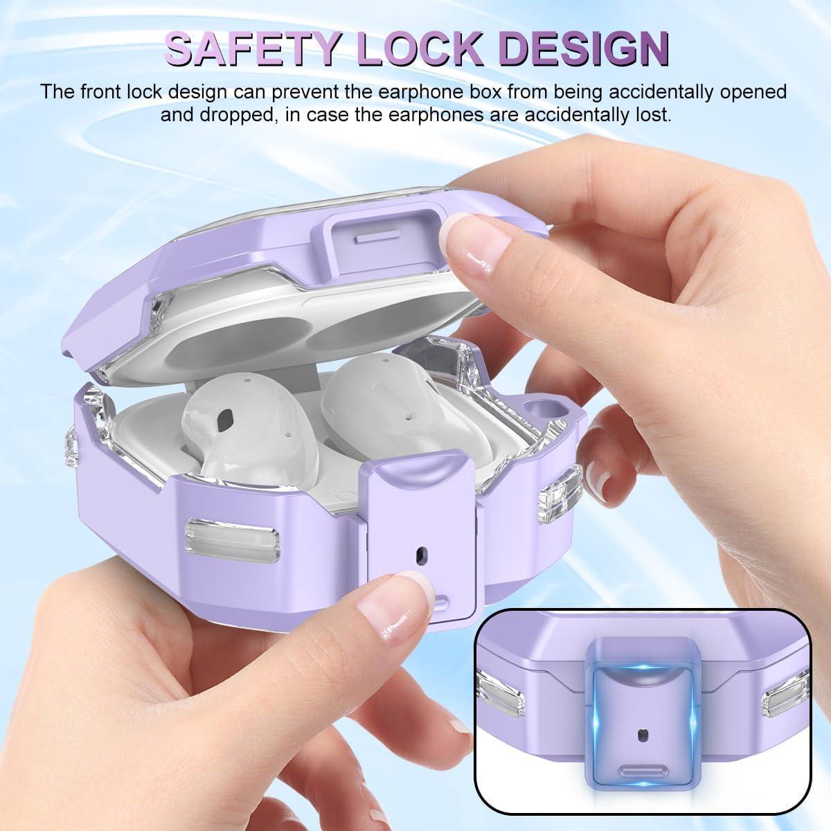 Funda de bloqueo para Galaxy Buds AIBEAMER - Color Púrpura