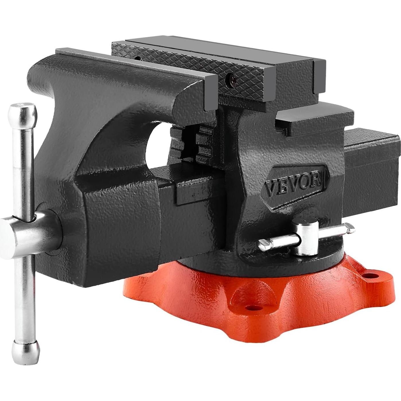 Prensa de Banco VEVOR 5.5" (140 mm) Hierro Dúctil Giratoria 360°