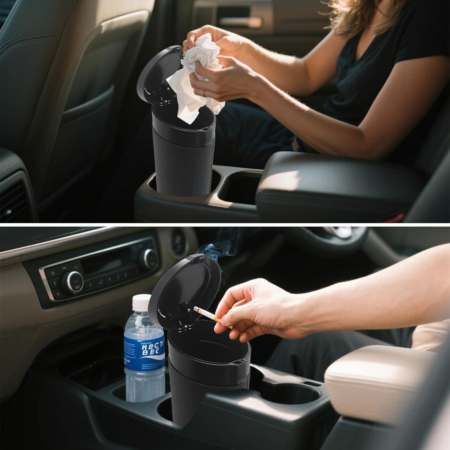 Bote de Basura para Auto ZSZJOLCT Mini a Prueba de Fugas