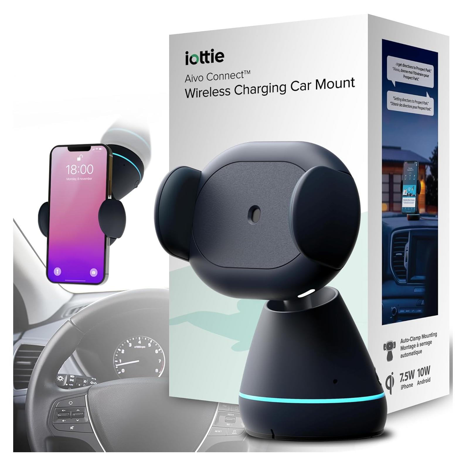 Soporte para Teléfono con Carga Inalámbrica Primoov 360°