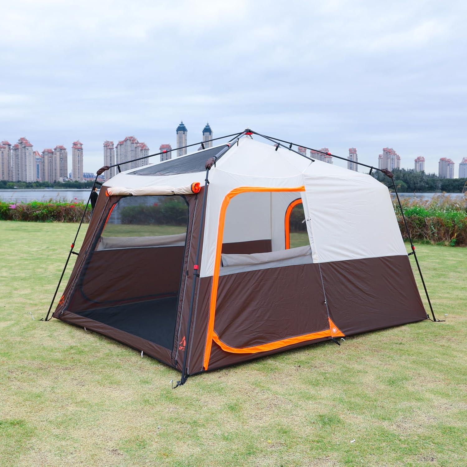 Tienda de Camping KTT Instantánea 6-8 Personas Impermeable