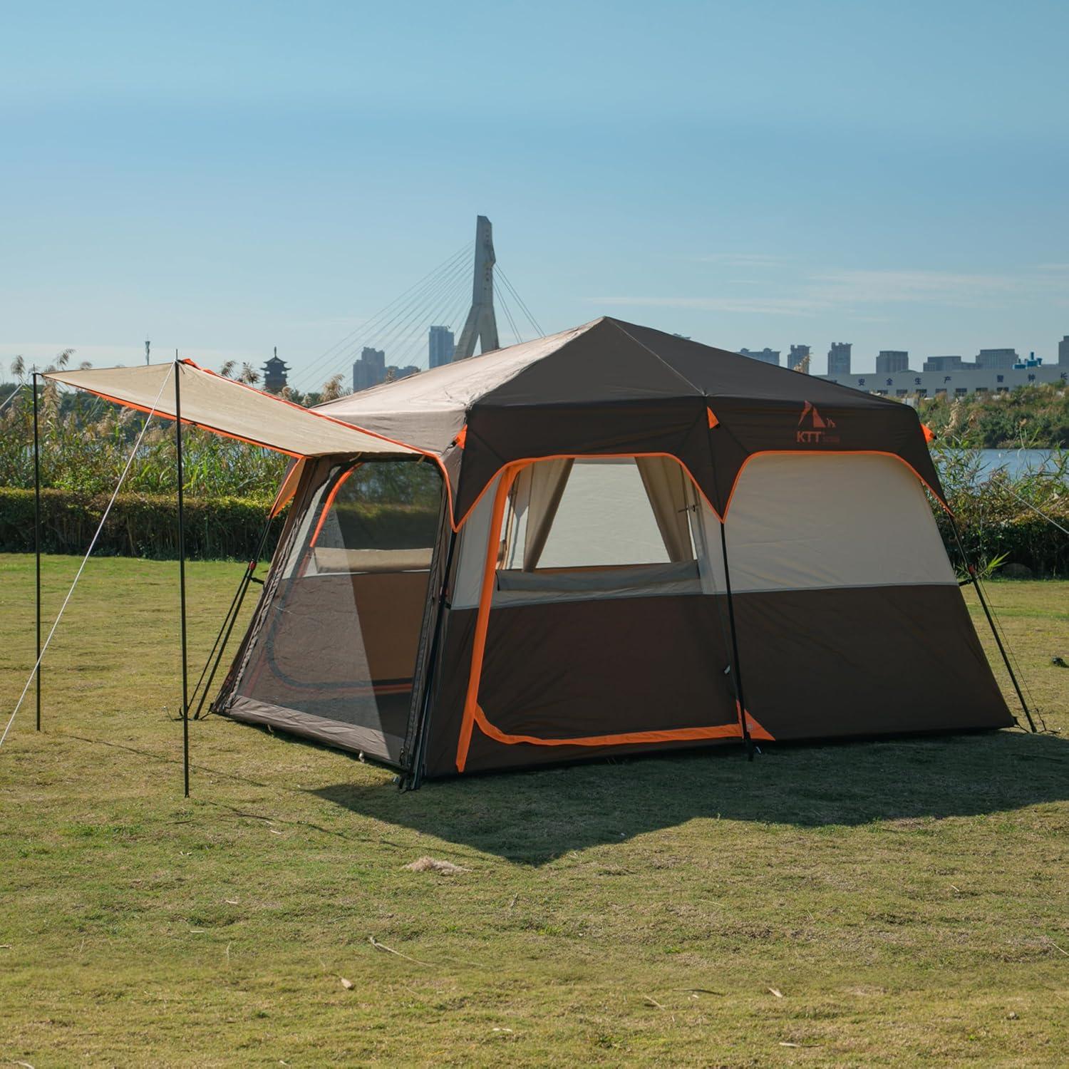 Tienda de Camping KTT Instantánea 6-8 Personas Impermeable