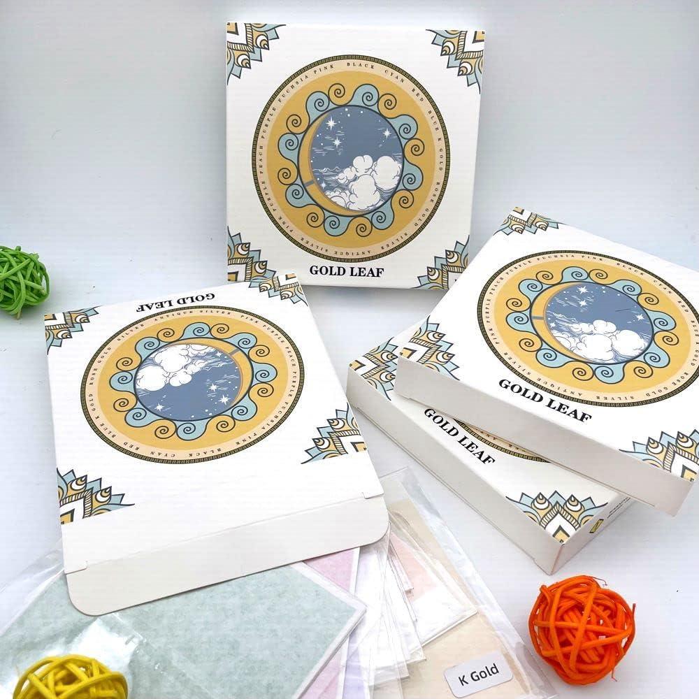 Hojas de Oro 120 Unidades para Decoración DIY - Plata Antigua