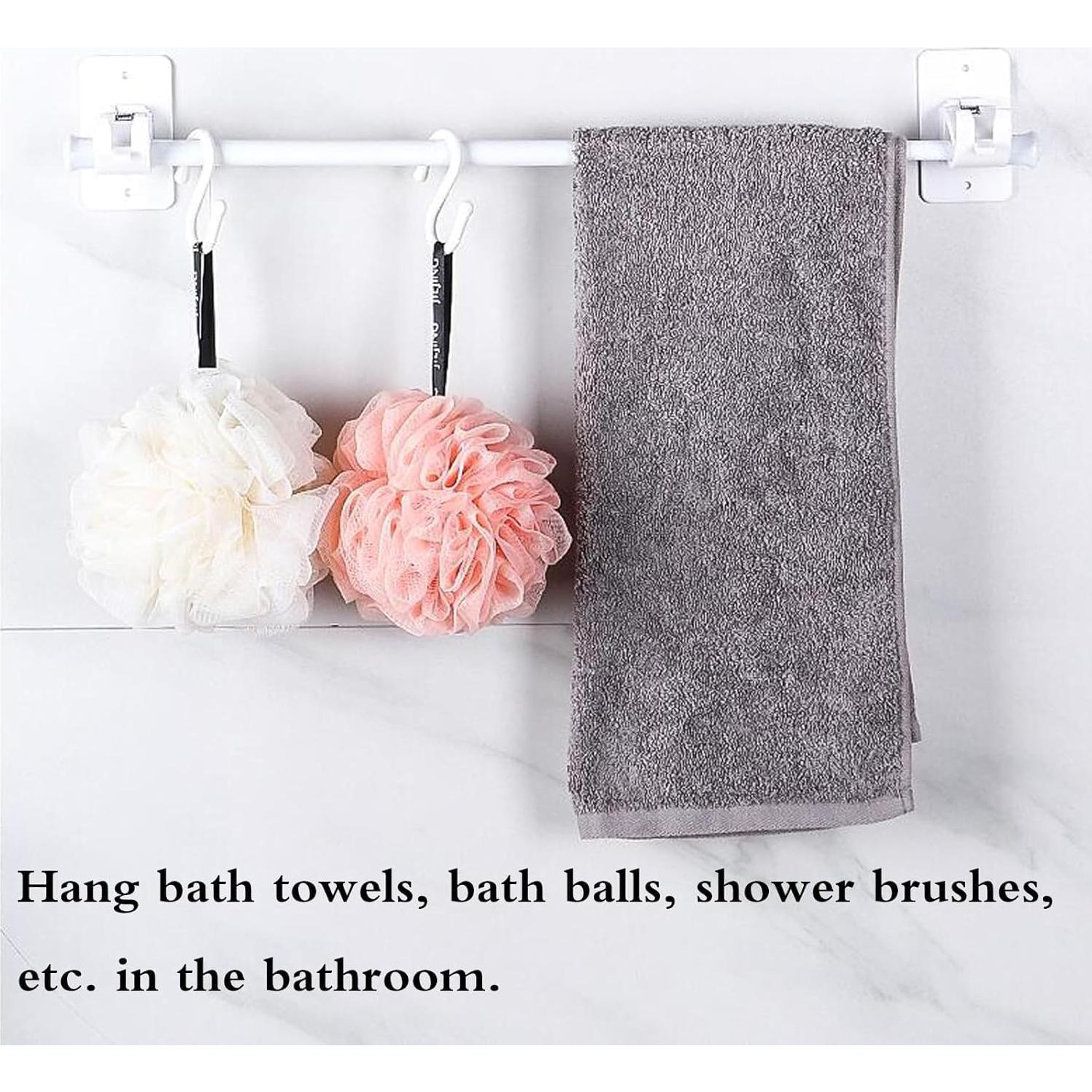 Soporte de Varilla de Cortina YICBOR Autoadhesivo 12 Piezas