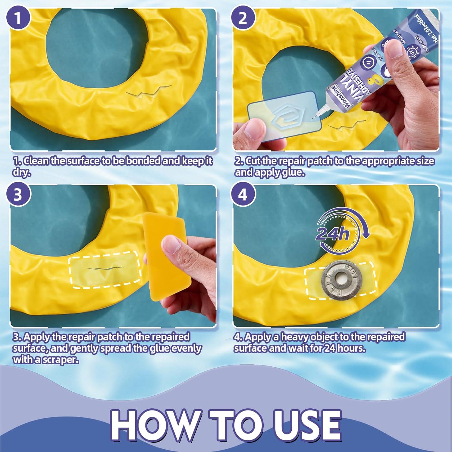 Kit de Parche para Colchón Inflable Wonshine 60 ml Reparación