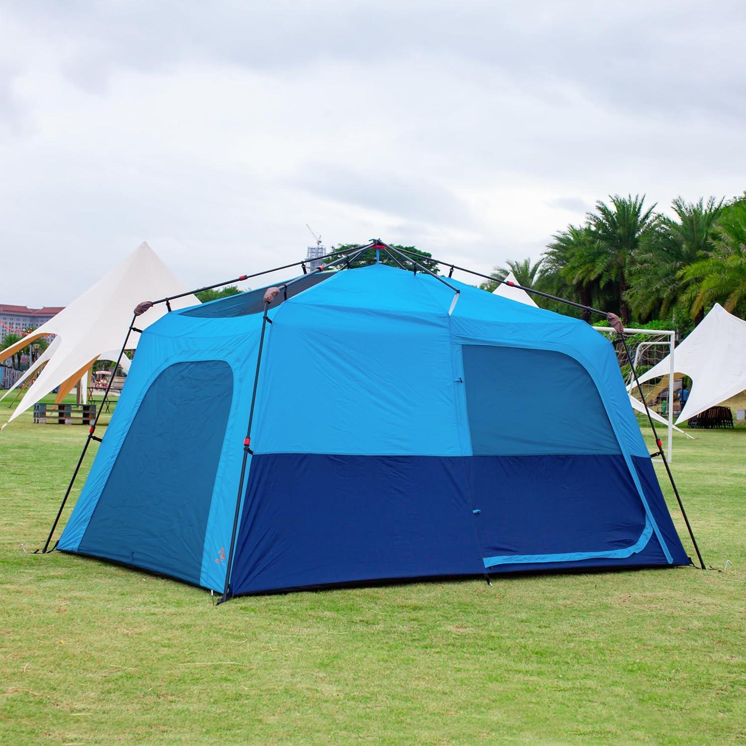 Carpa KTT Instantánea 12 Personas, 2 Habitaciones, Impermeable