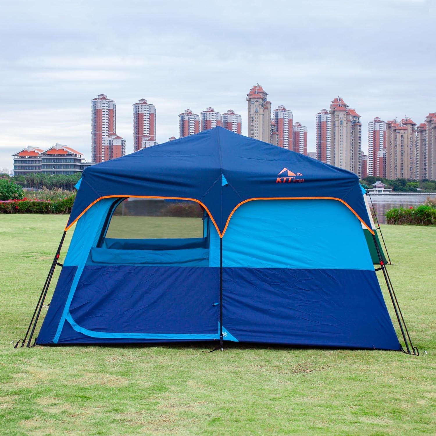 Carpa KTT Instantánea 12 Personas, 2 Habitaciones, Impermeable