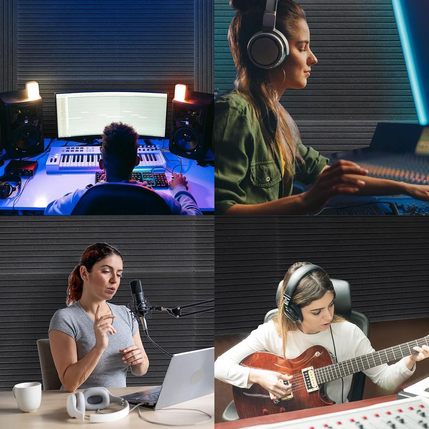 Paneles Acústicos Decorativos Woanger 10 Piezas 119x61 cm