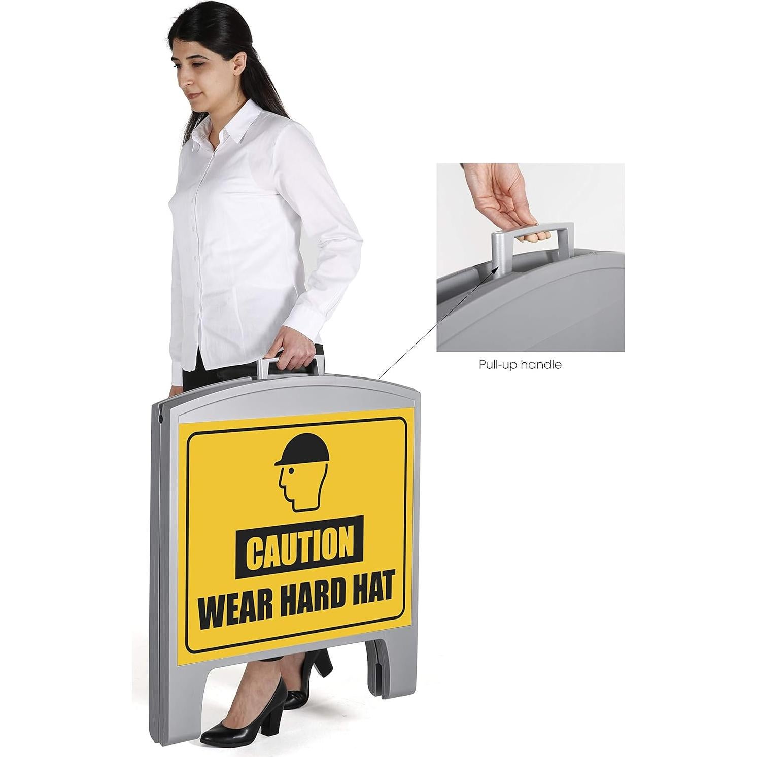 Cartel Callejero A-Frame M&T Displays Gris 62x50 cm Doble Cara