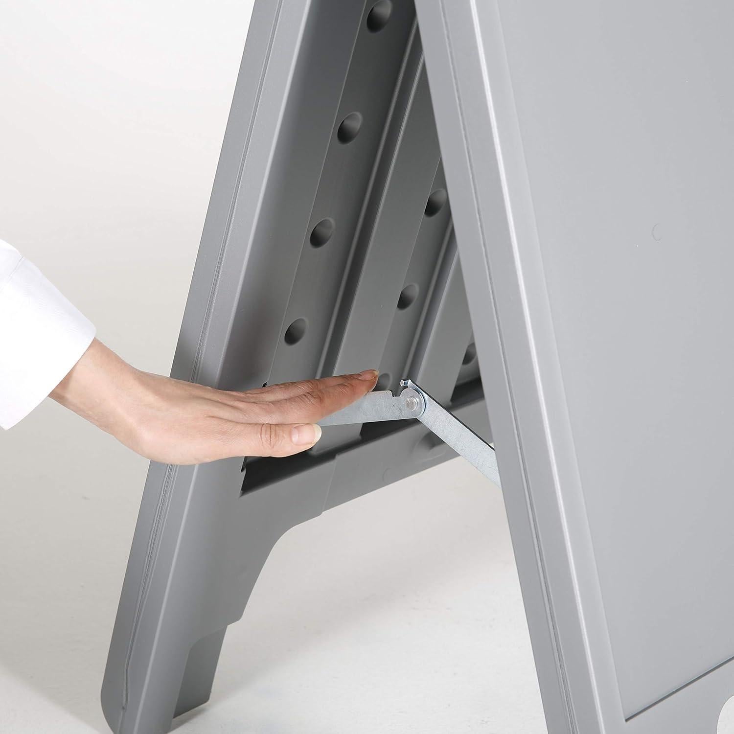 Cartel Callejero A-Frame M&T Displays Gris 62x50 cm Doble Cara