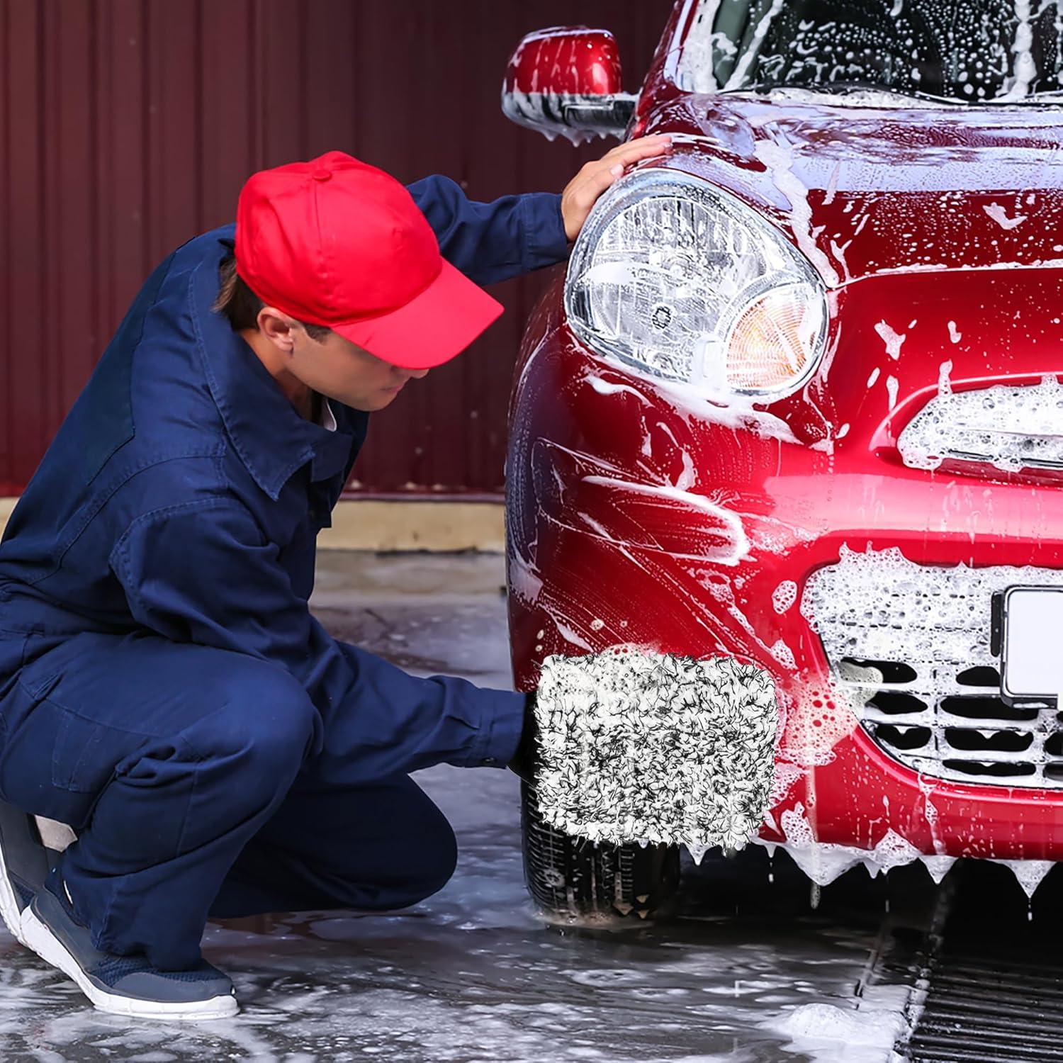 Mitones de Lavado TAKAVU de Microfibra, Paquete de 2, Negro