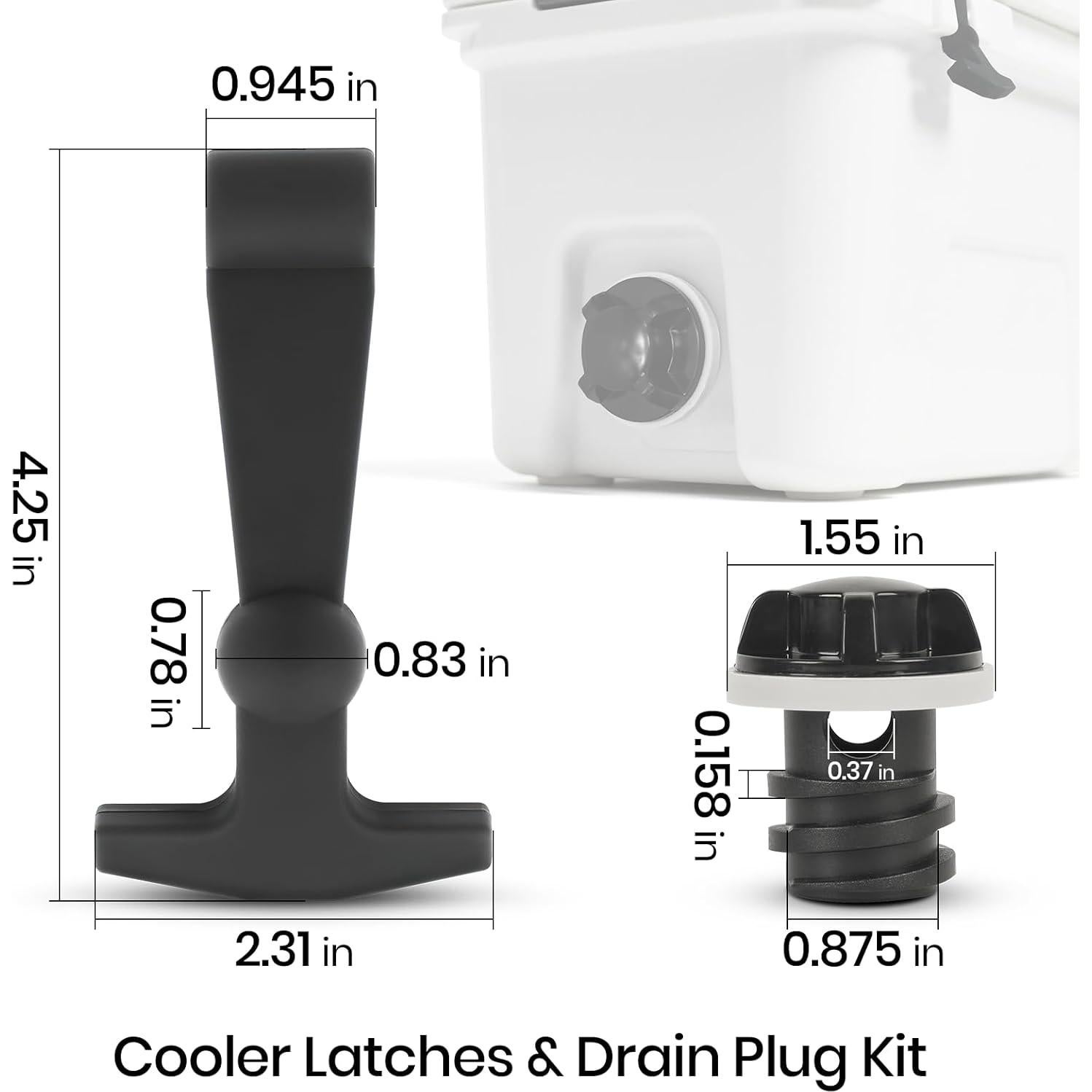 Kit de Pestillos y Tapón de Drenaje Calvana para Yeti y RTIC