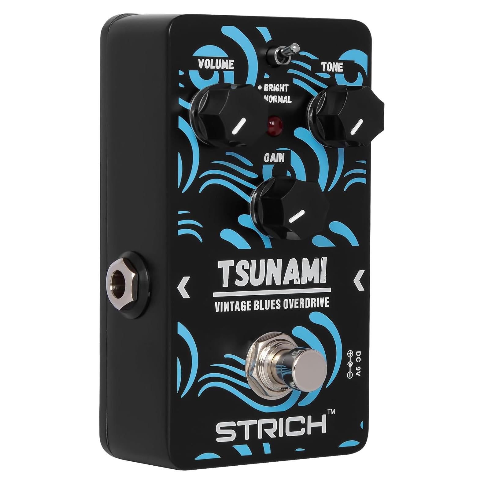 Pedal de Overdrive STRICH TSUNAMI con Modos Vintage y Bypass