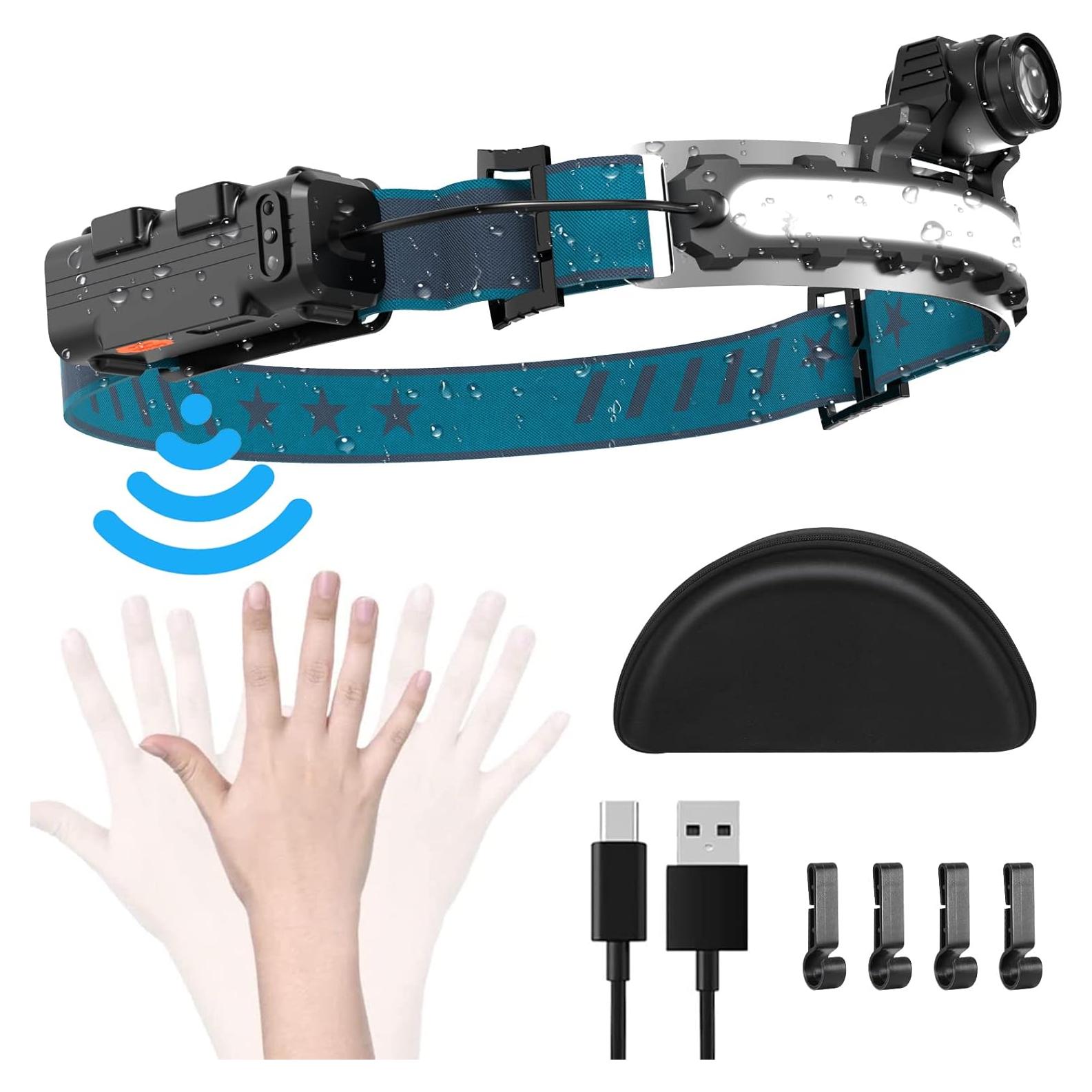 Linterna Frontal LED Recargable Xflyee 1000 Lúmenes IPX4