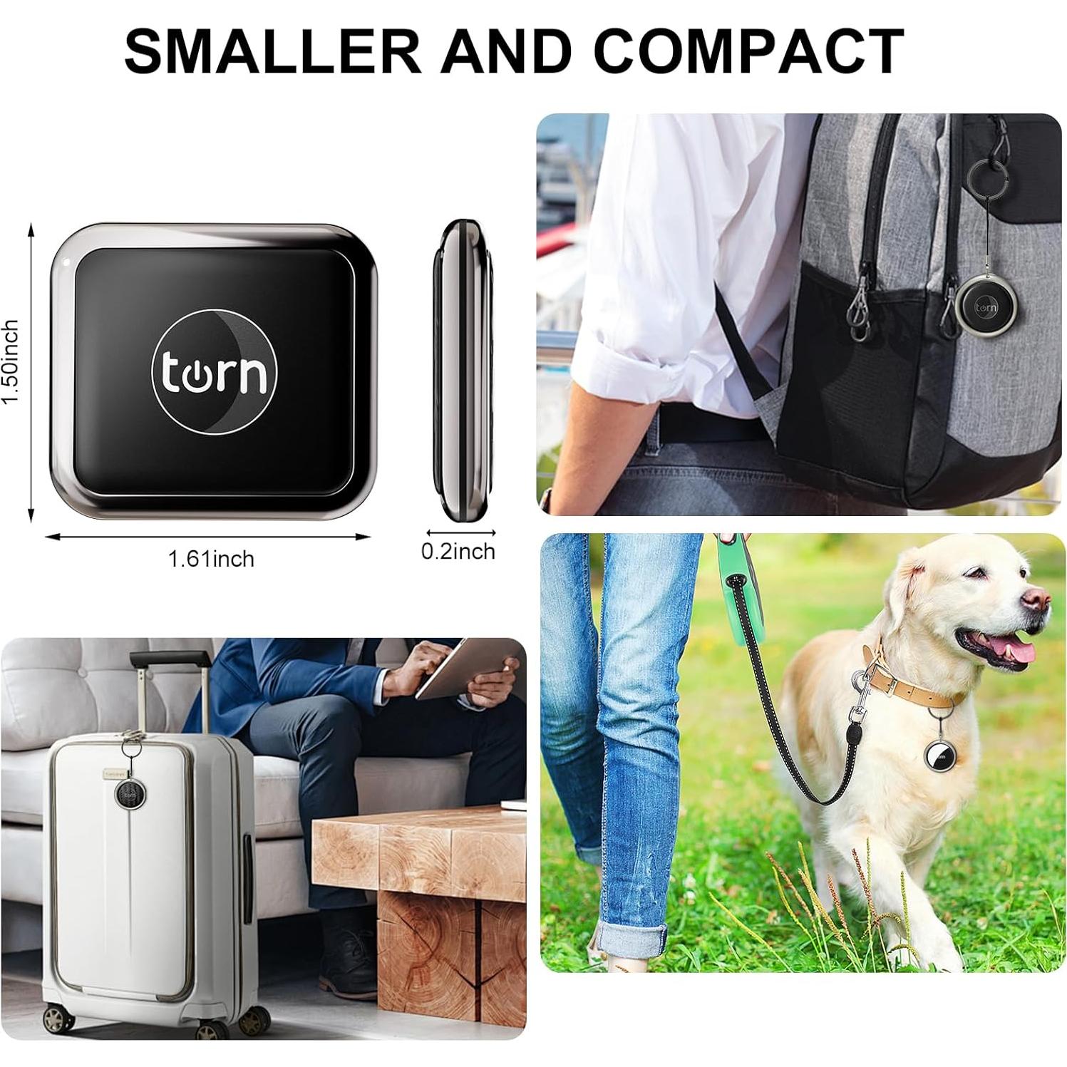 Rastreador GPS Smart LB para Apple Find My - Negro