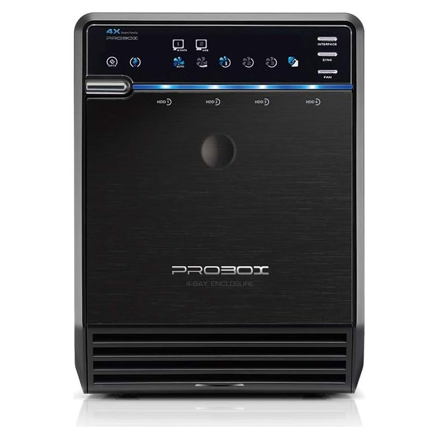 Caja de Disco Duro Mediasonic PROBOX 4 Bahías USB 3.0 eSATA