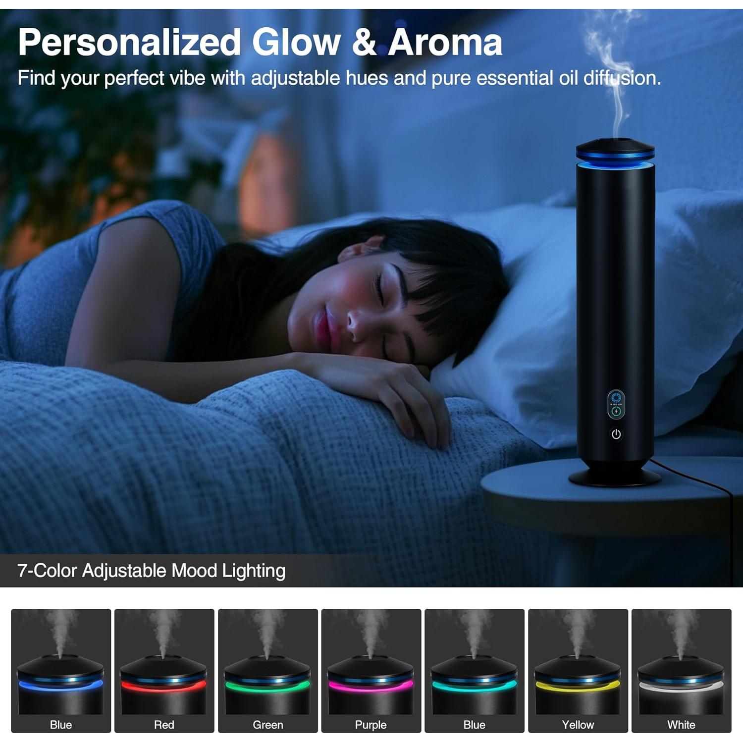 Difusor de Aroma Sin Agua Dnmmoo WD-B001 139.35 m² Negro