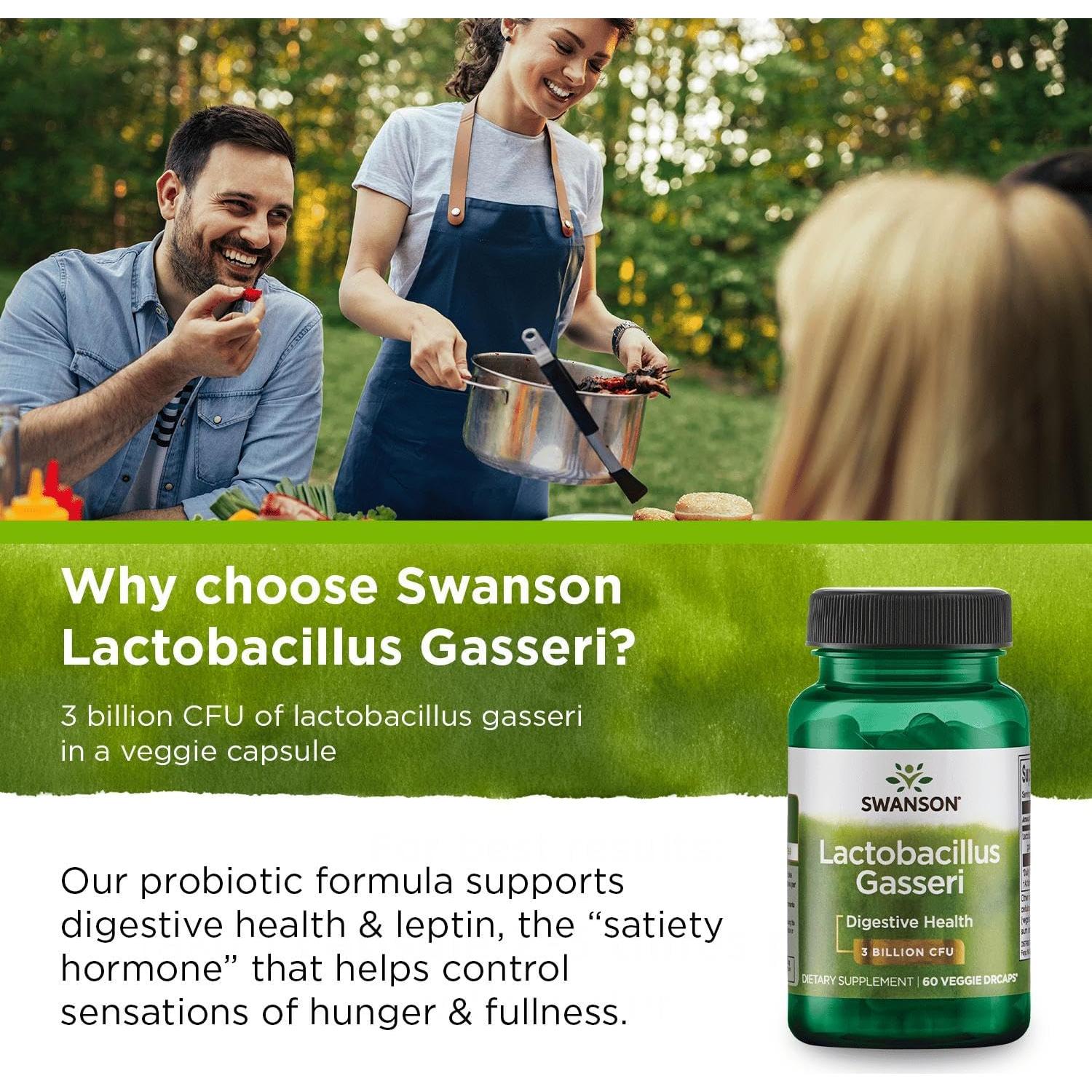 Suplemento Probiotico Swanson Lactobacillus Gasseri 60 Cápsulas