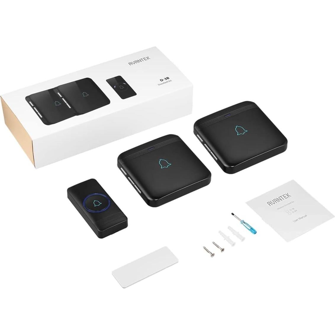 Timbre Inalámbrico AVANTEK D-3B a Prueba de Agua 396m