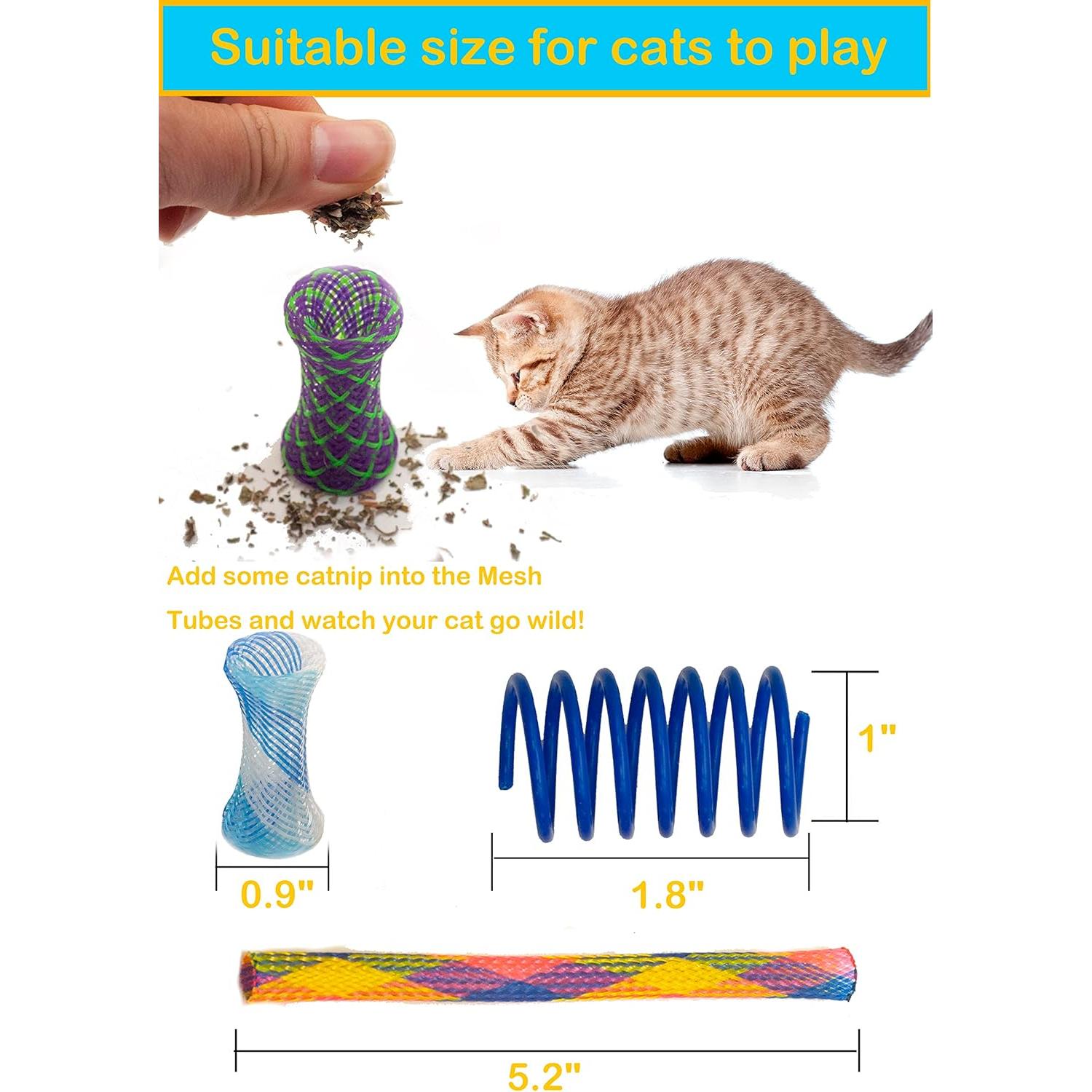 Juego de Juguetes para Gatos Fashion's Talk 49PCS con Catnip