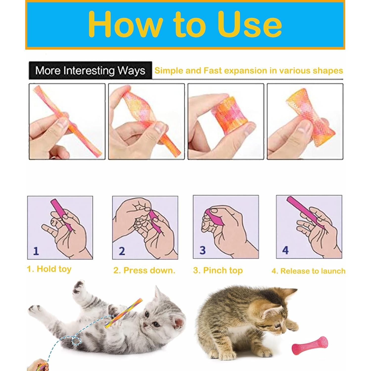 Juego de Juguetes para Gatos Fashion's Talk 49PCS con Catnip