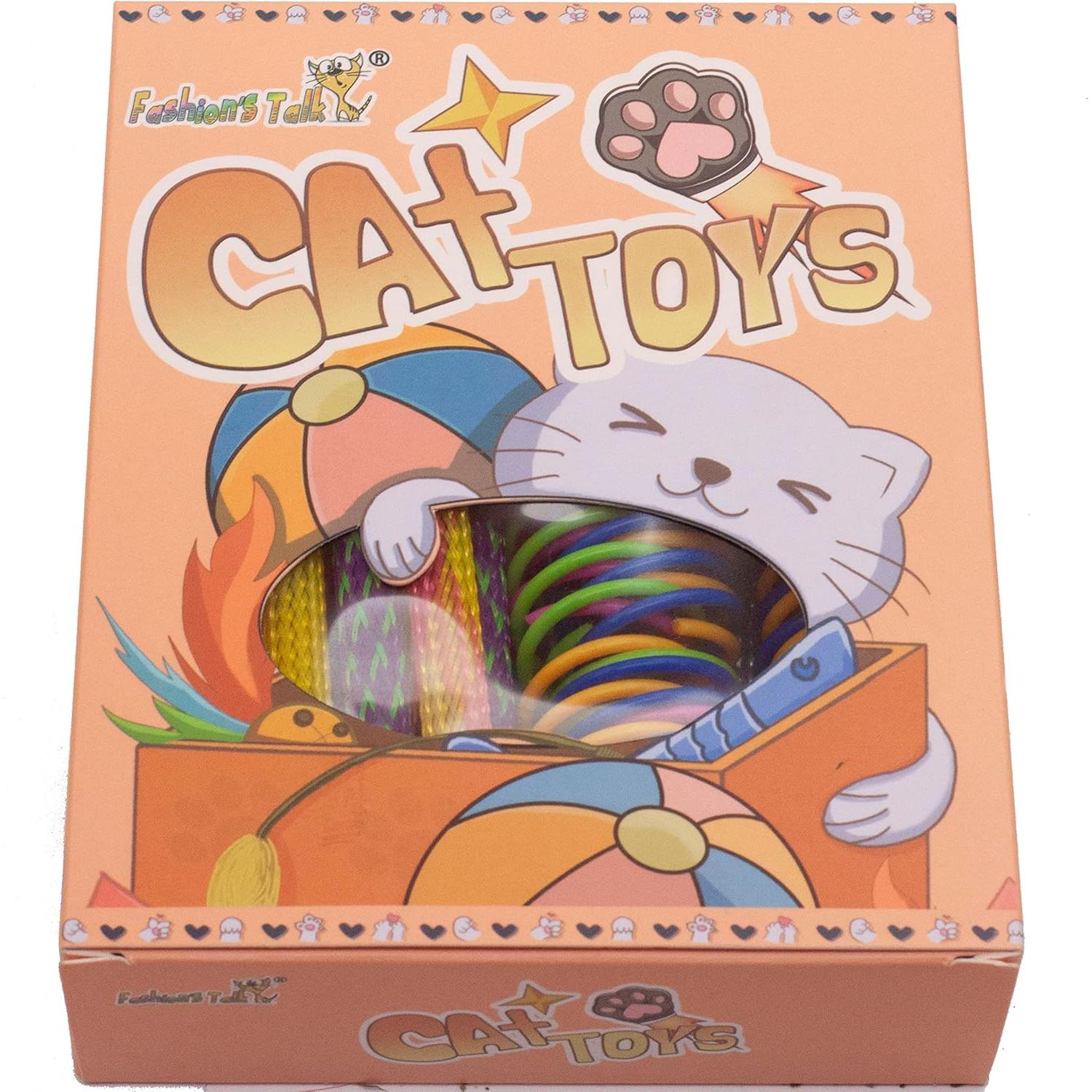 Juego de Juguetes para Gatos Fashion's Talk 49PCS con Catnip