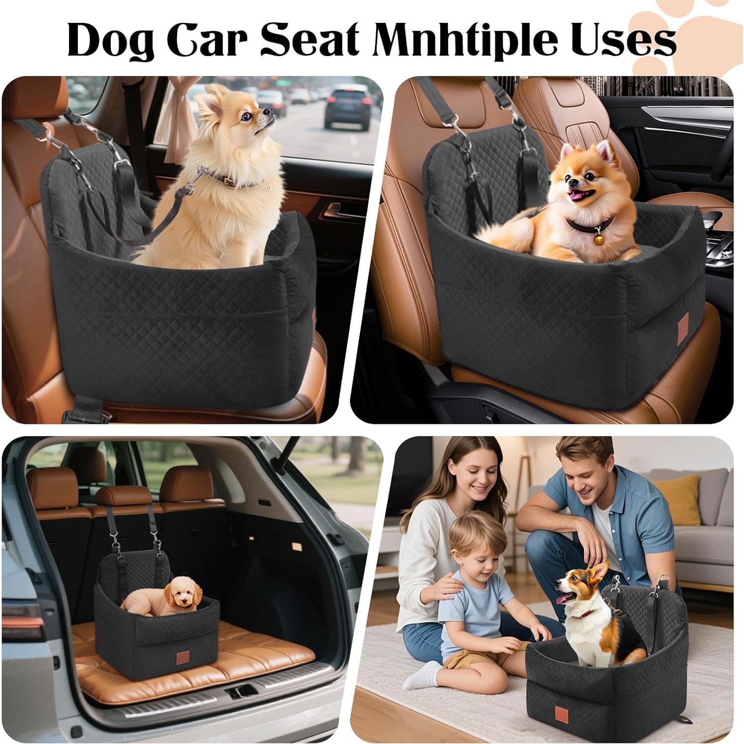 Asiento Elevador para Perros GracePals Mediano Negro 50x50 cm