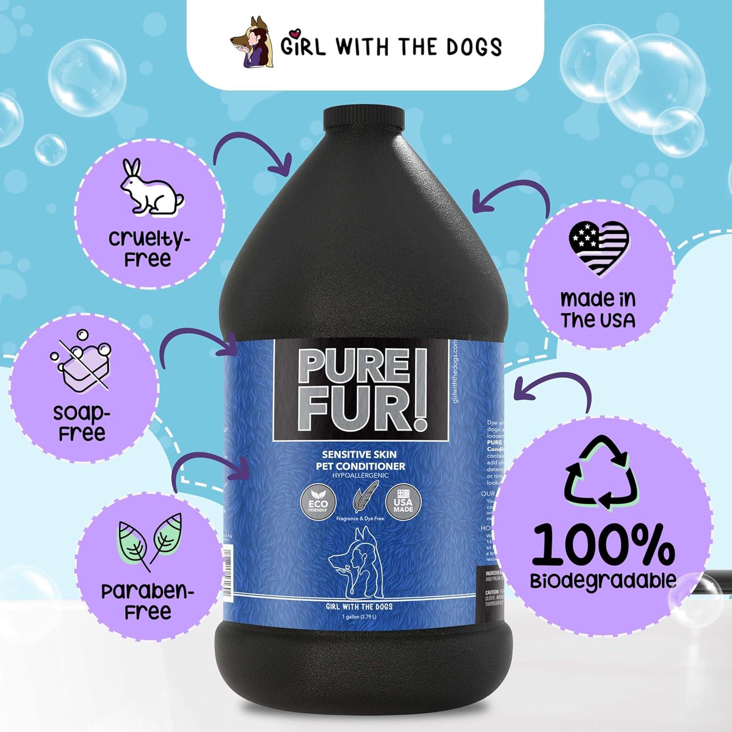 Acondicionador para Mascotas Pure Fur! Chica Con Los Perros 3.78L