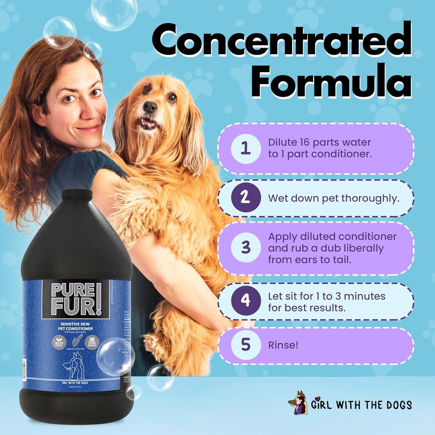 Acondicionador para Mascotas Pure Fur! Chica Con Los Perros 3.78L