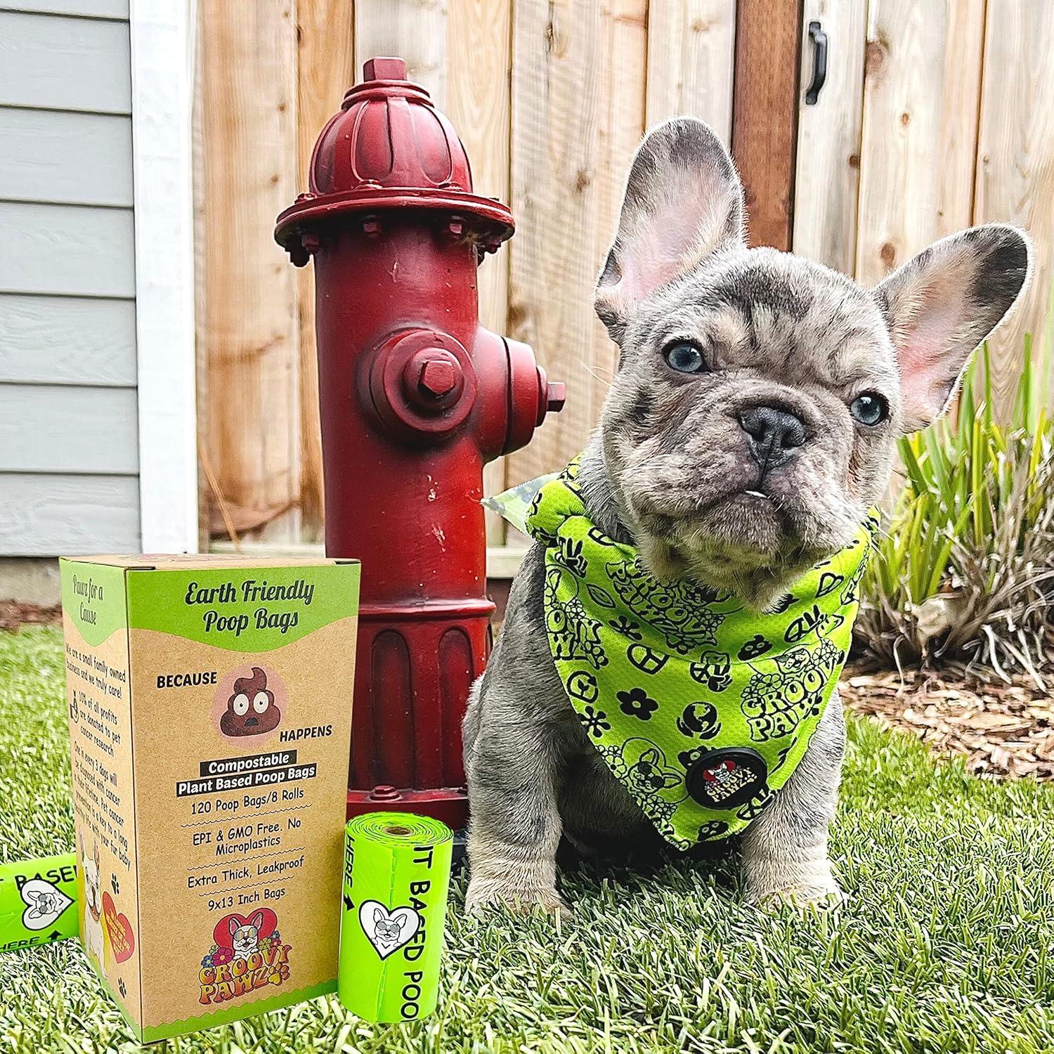 Bolsas de Poop Compostables Groovy Pawz 120 Unidades Ecológicas