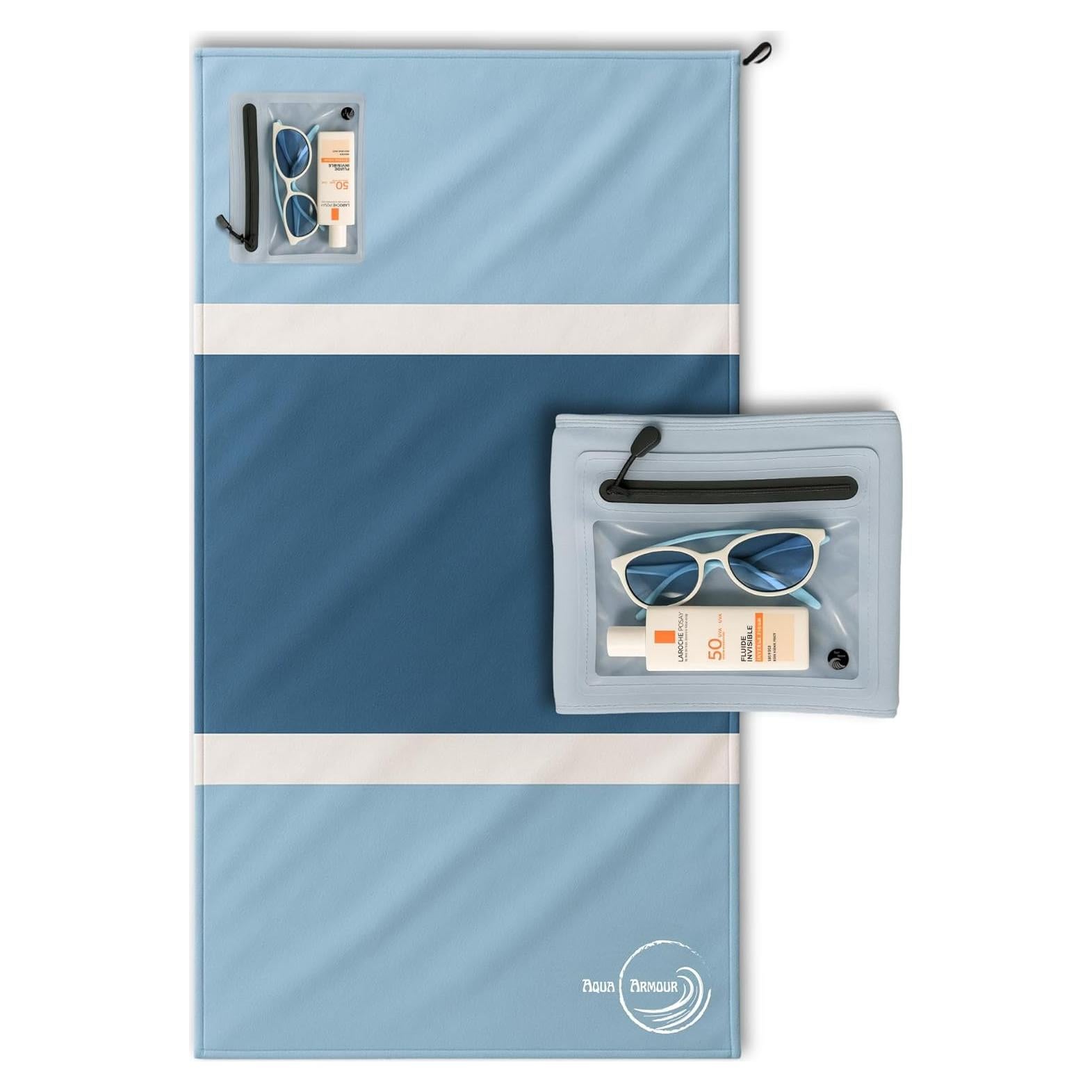 Toalla de Playa Go Anywhere Aqua Armour - Secado Rápido 76x152 cm